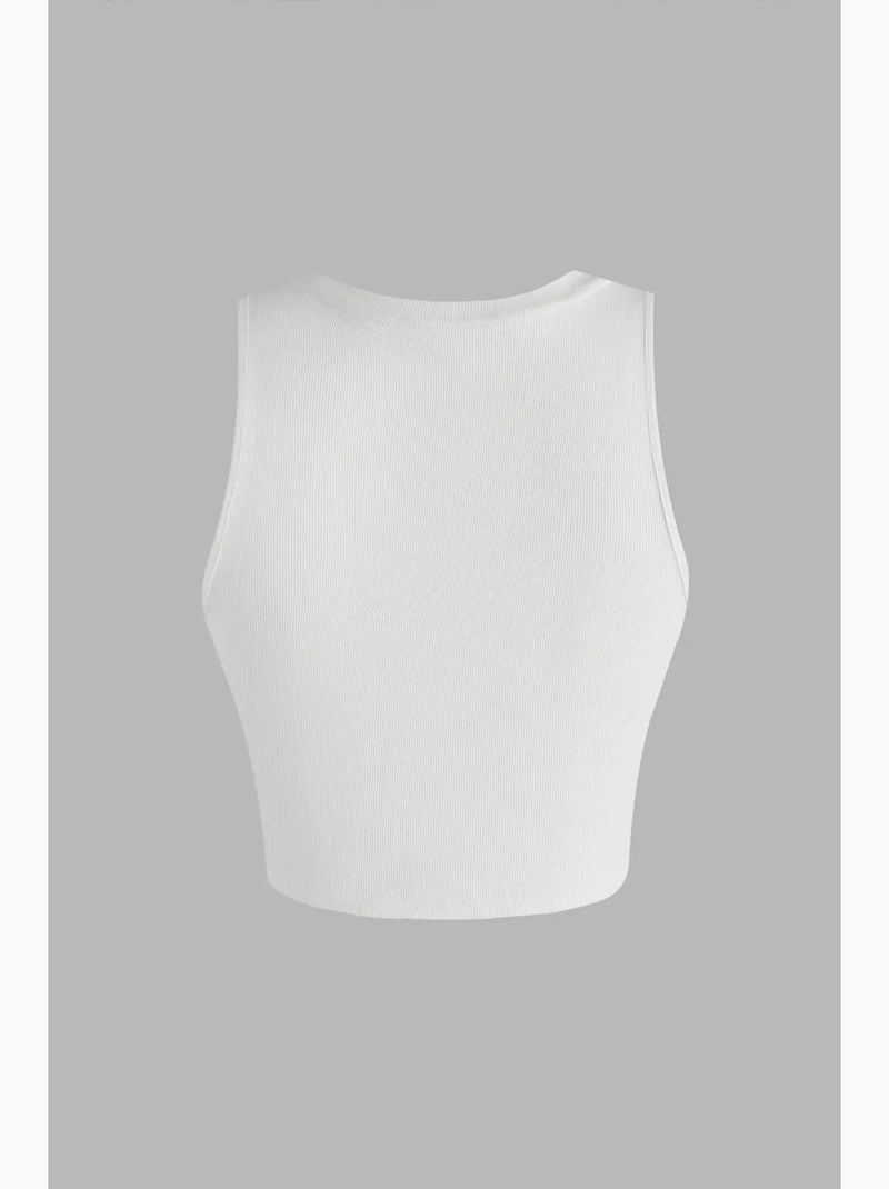 Top corto di base hiccup Bianco - Kiabi