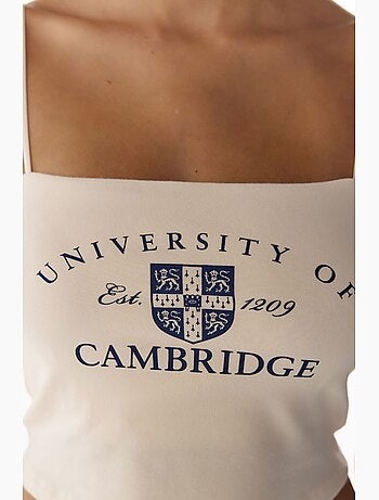 Top corto harvard donna penti