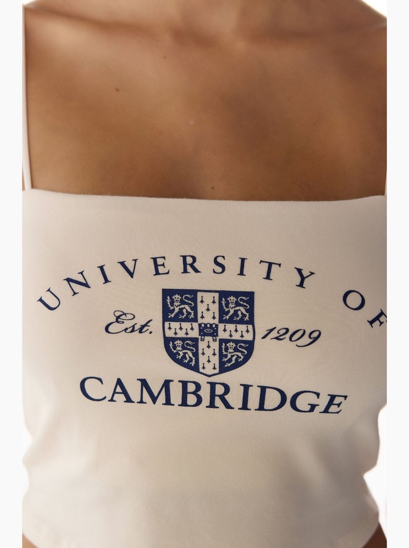 Top corto harvard donna penti Crema - Kiabi