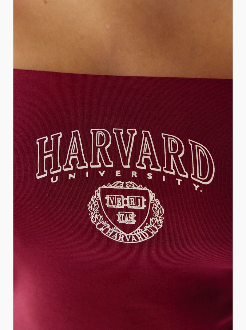 Top corto harvard donna penti Rosso bordeaux - Kiabi