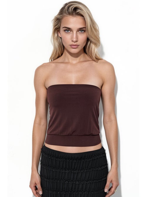 Top corto in maglia senza spalline busem - Kiabi Top corto in maglia senza spalline busem - Kiabi