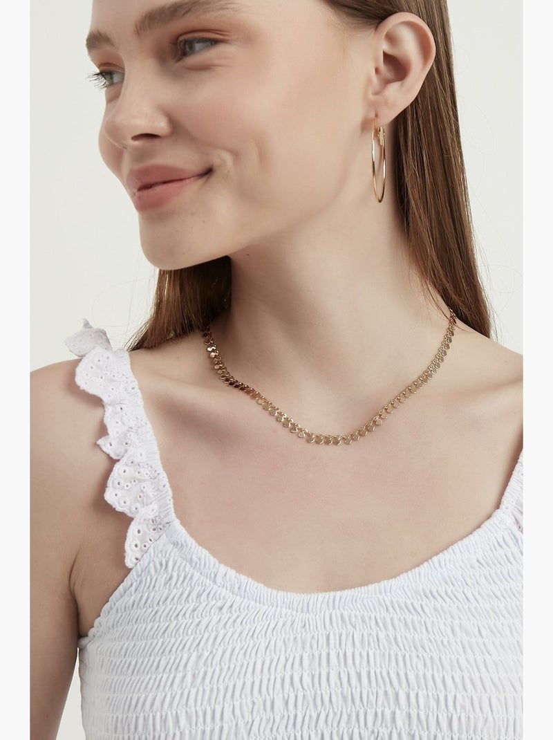 Top corto scollo v smockato hiccup Bianco - Kiabi