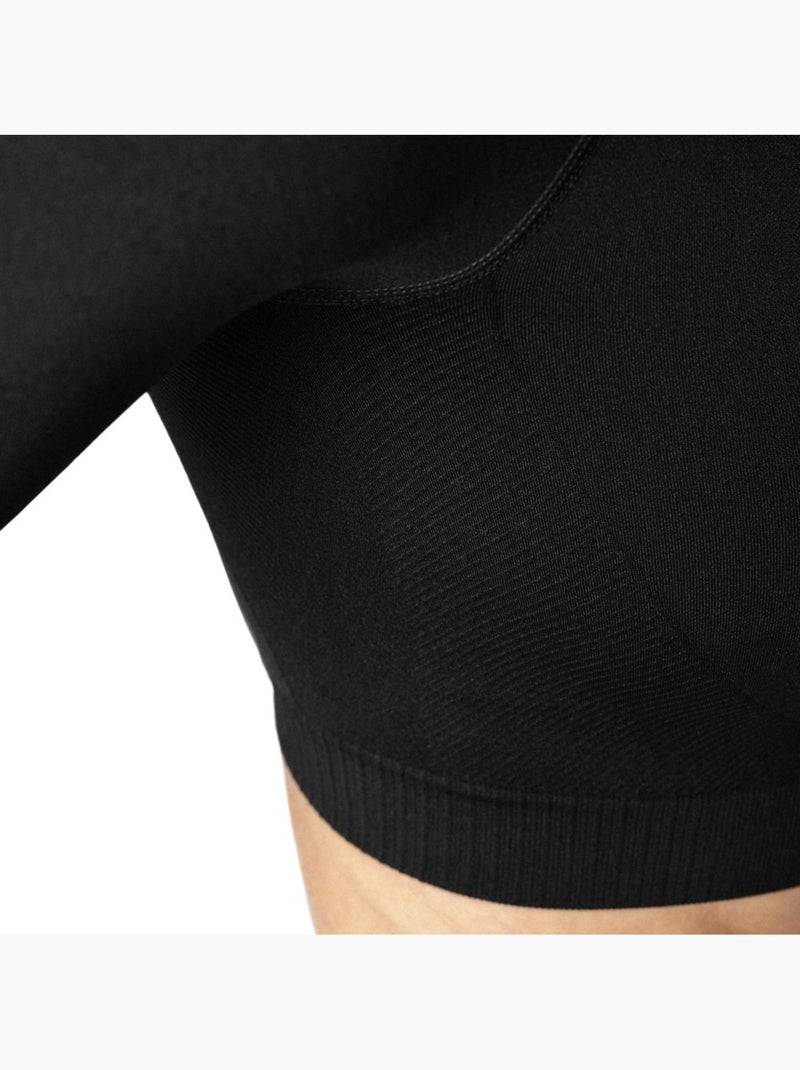 Top corto sportivo a maniche lunghe senza cuciture da donna fitness donna tempo Nero - Kiabi