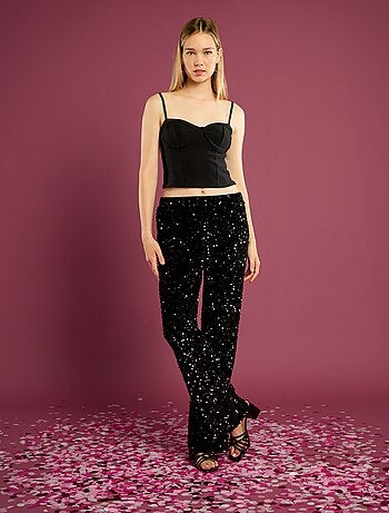 Top corto stile corsetto