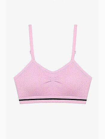 Top crop aperto seamless bambina penti