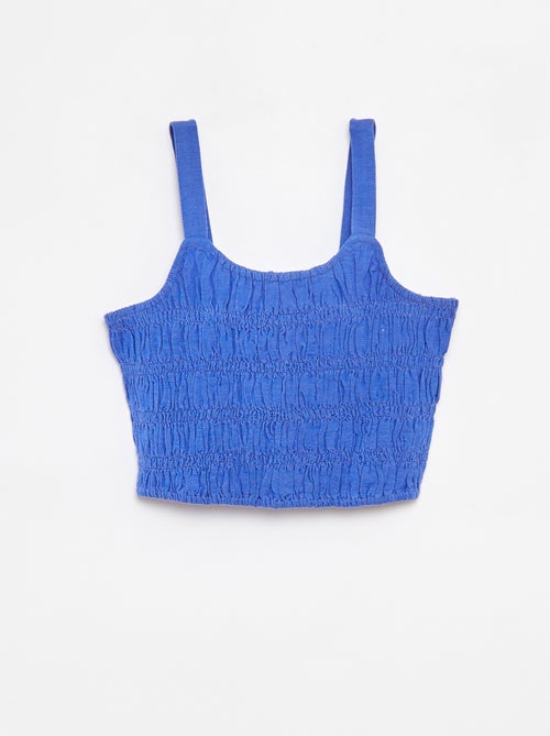 Top cropped con spalline - Kiabi