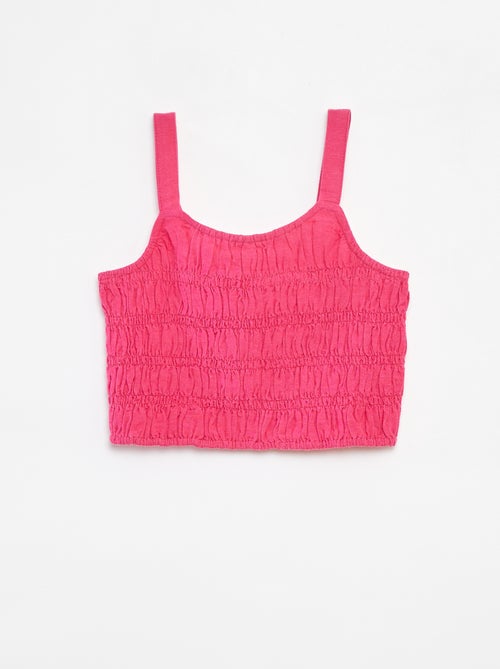 Top cropped con spalline - Kiabi