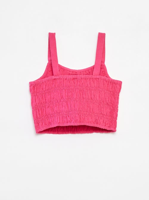 Top cropped con spalline - Kiabi