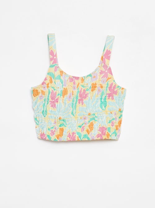 Top cropped con spalline - Kiabi