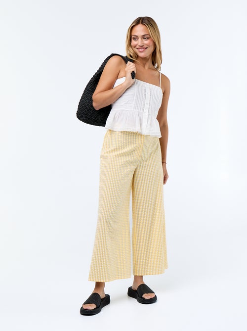 Top cropped spalline sottili - Kiabi