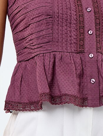 Top cropped spalline sottili