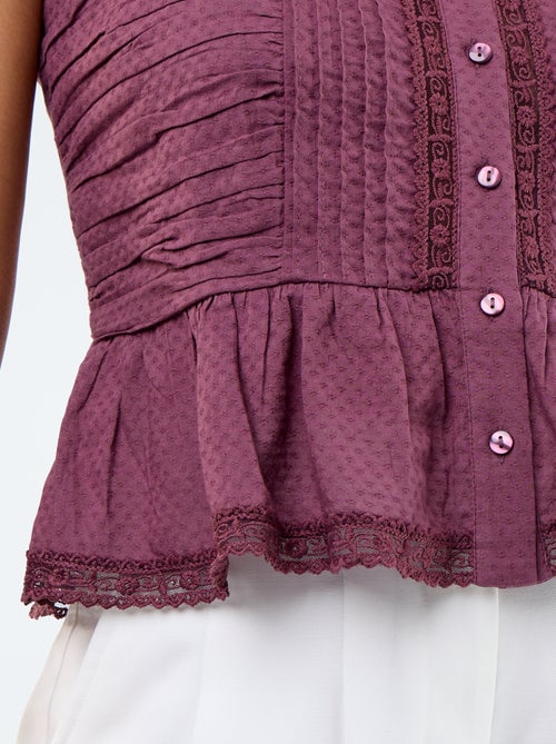 Top cropped spalline sottili - Kiabi