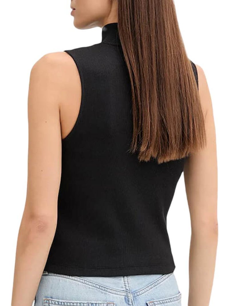 Top Donna Calvin Klein Jeans in Tessuto Nero - Kiabi