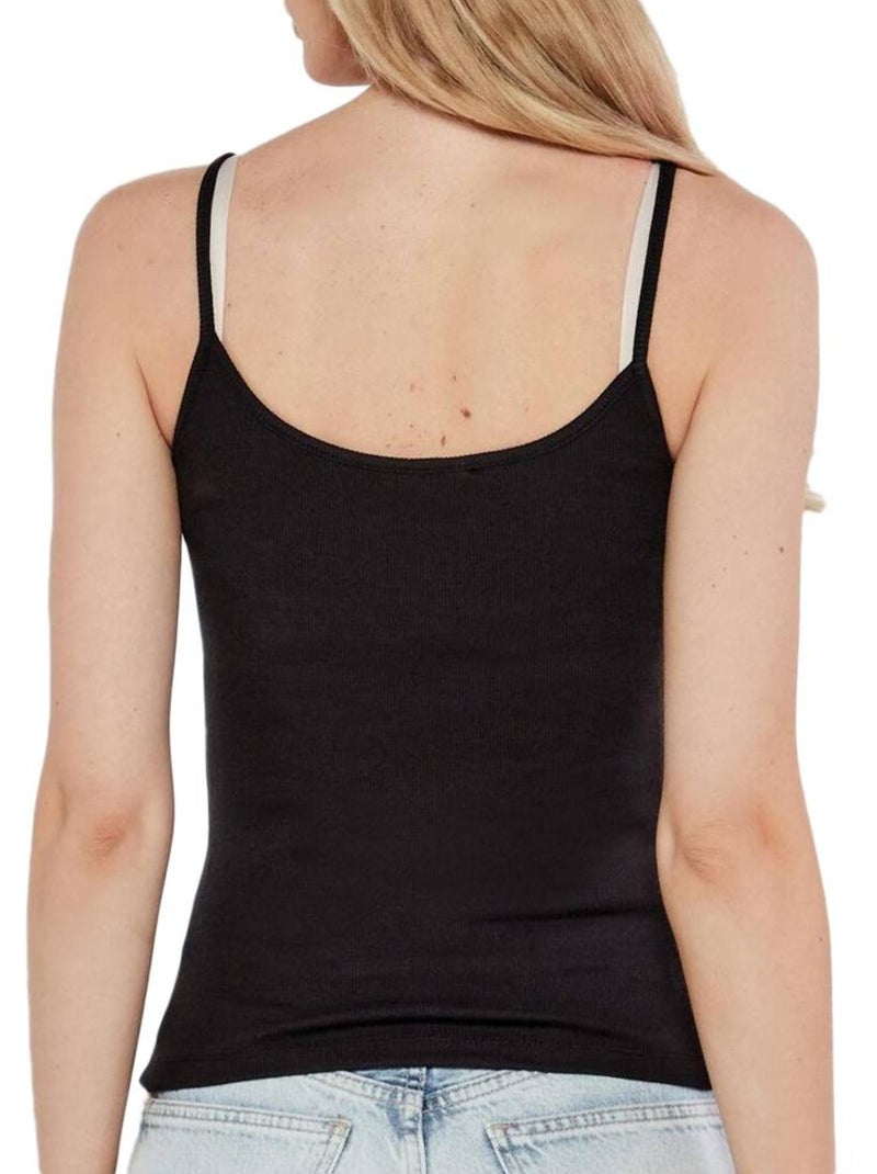 Top Donna Tommy Hilfiger con Spalline Sottili e Logo Nero - Kiabi