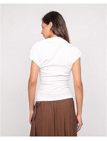 Top drappeggiato con gioielli FIJAYA