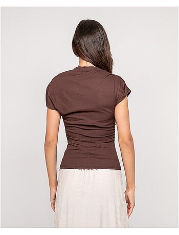 Top drappeggiato con gioielli FIJAYA