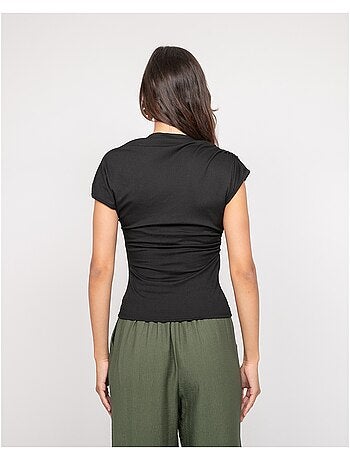 Top drappeggiato con gioielli FIJAYA