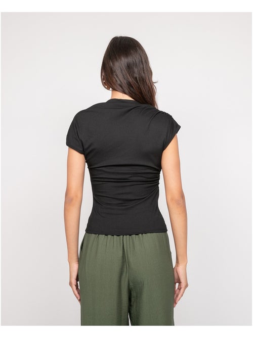 Top drappeggiato con gioielli FIJAYA - Kiabi Top drappeggiato con gioielli FIJAYA - Kiabi