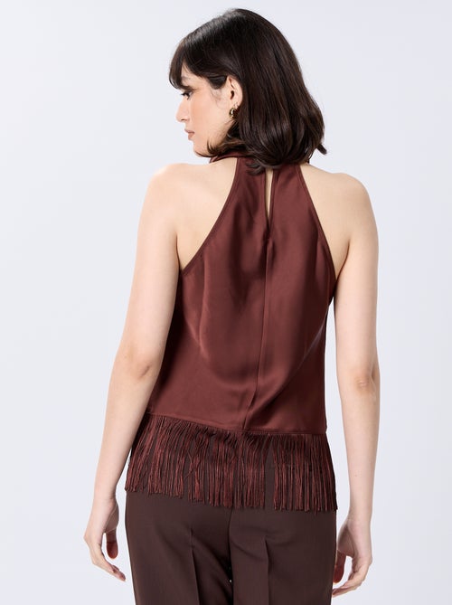 Top drappeggiato con scollo all'americana - Kiabi Top drappeggiato con scollo all'americana - Kiabi