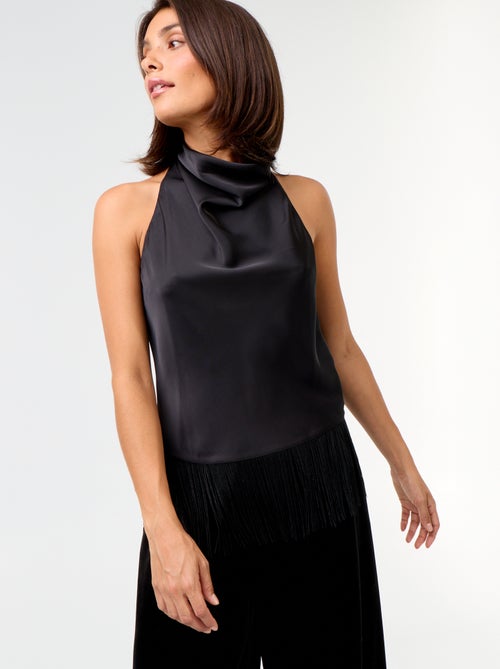 Top drappeggiato con scollo all'americana - Kiabi Top drappeggiato con scollo all'americana - Kiabi