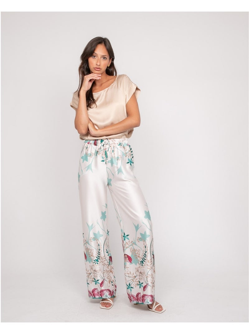 Top effetto satin FRIDOLE Beige - Kiabi