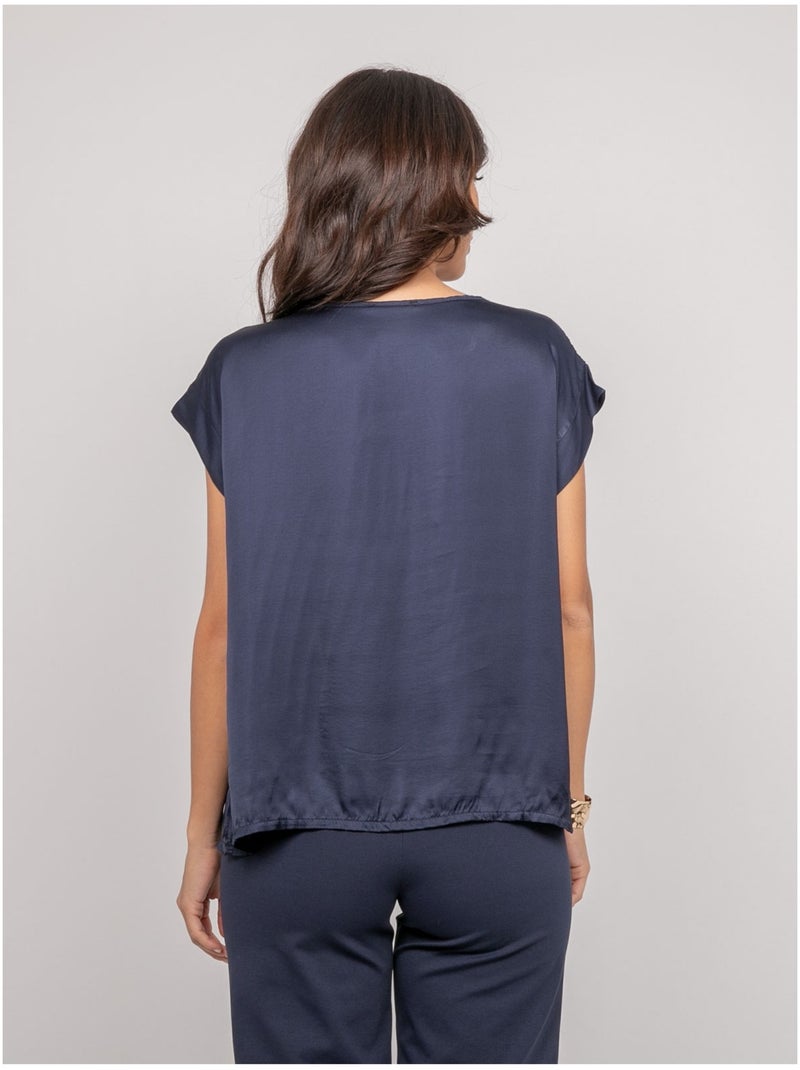 Top effetto satin FRIDOLE Ecru - Kiabi
