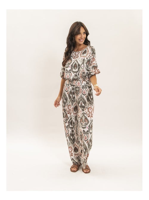Top fluide manches courtes motifs FLORINE - Kiabi Top fluide manches courtes motifs FLORINE - Kiabi