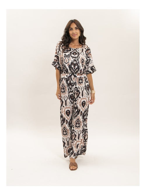 Top fluide manches courtes motifs FLORINE - Kiabi Top fluide manches courtes motifs FLORINE - Kiabi