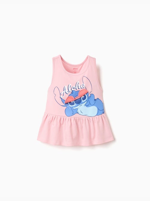 Top in cotone senza maniche con stampa Stitch - Kiabi