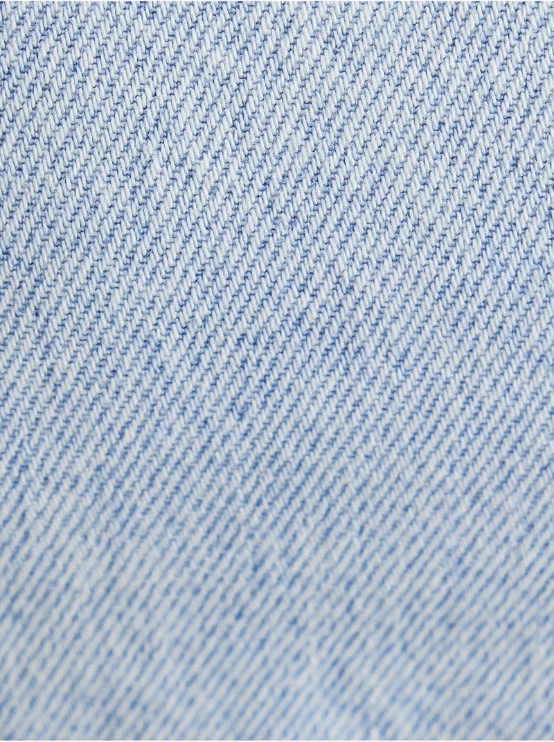 Top in denim con scollo quadrato hiccup Blu - Kiabi
