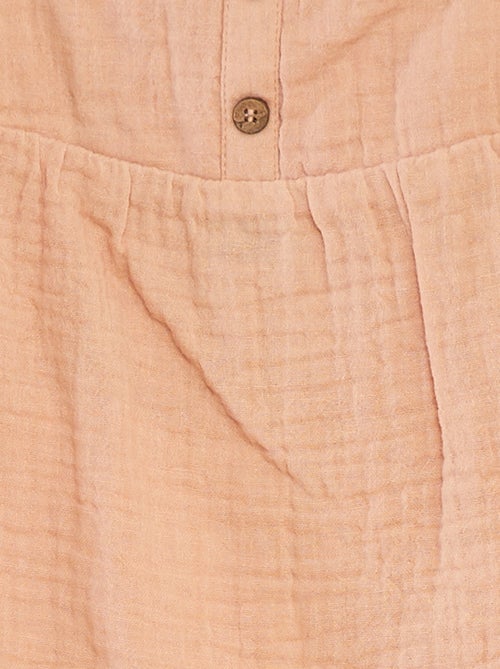 Top in garza di cotone con spalline sottili - Kiabi