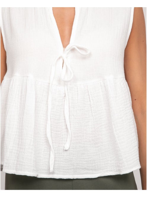 Top in garza di cotone FROZETTE - Kiabi
