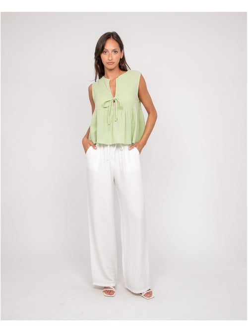 Top in garza di cotone FROZETTE - Kiabi