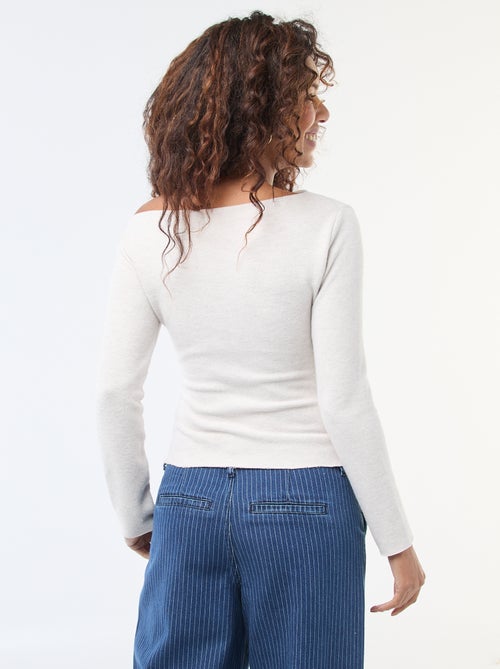 Top in maglia asimmetrico - Kiabi