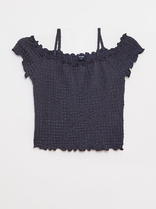 Top in maglia goffrata - Kiabi