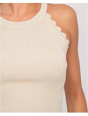 Top in maglia lurex FARMINI