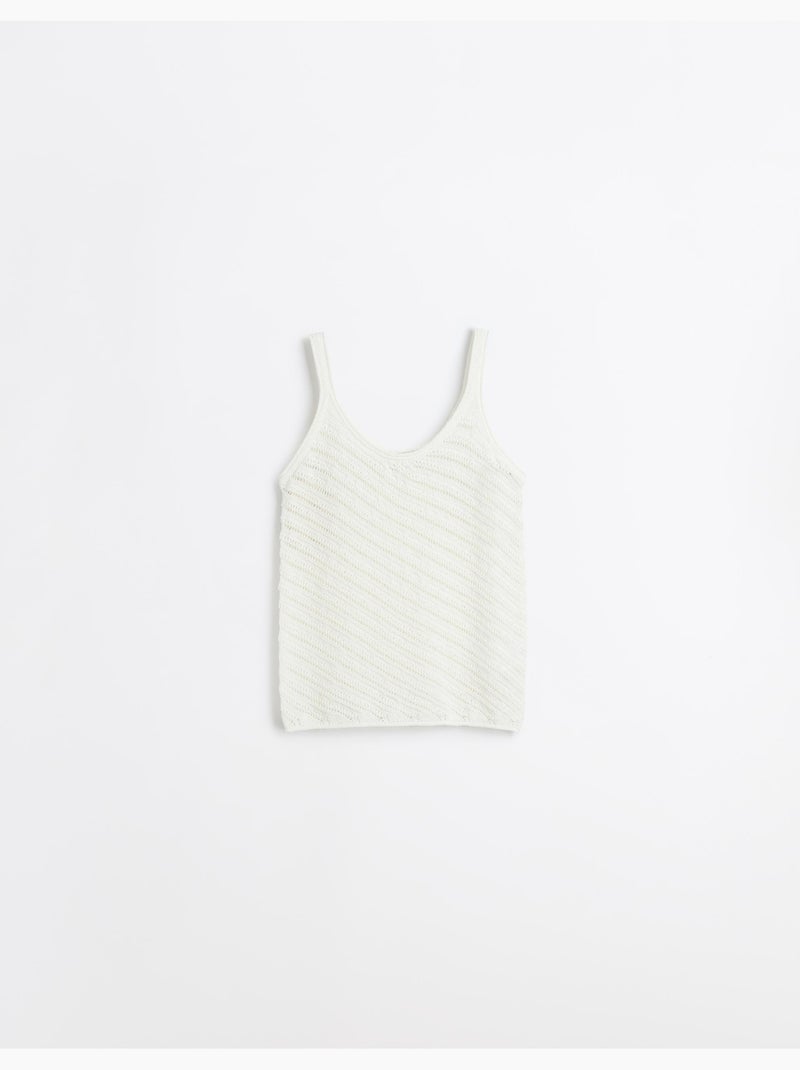 Top in maglia, MO Fashion Bianco - Kiabi