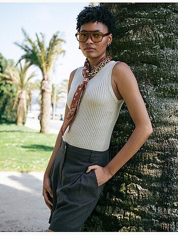 Top in maglia rustica, MO Fashion