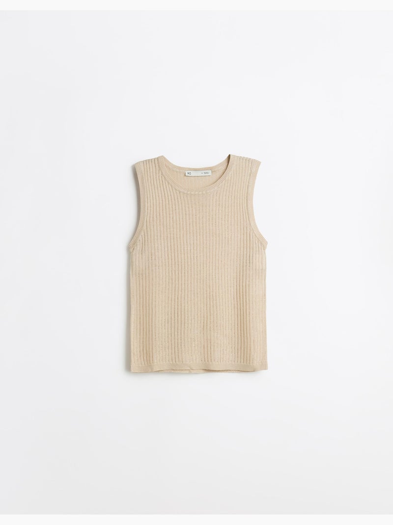 Top in maglia rustica, MO Fashion Beige - Kiabi
