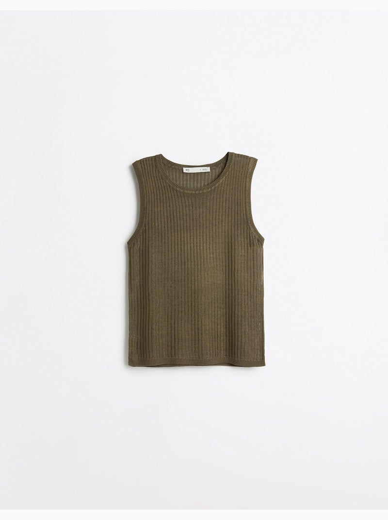 Top in maglia rustica, MO Fashion Verde - Kiabi