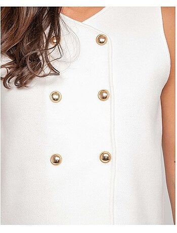 Top in maglia senza maniche FUTESS