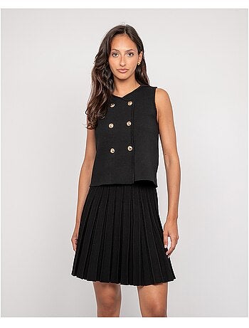 Top in maglia senza maniche FUTESS
