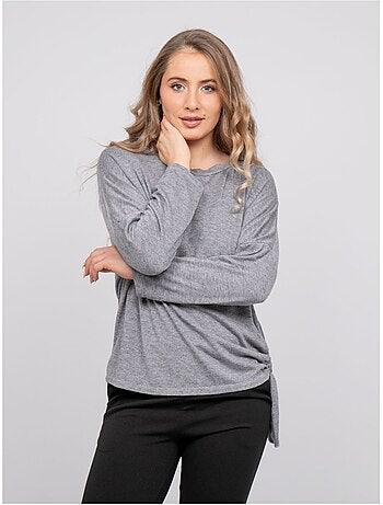 Top in maglia sottile con laccio da annodare fenella