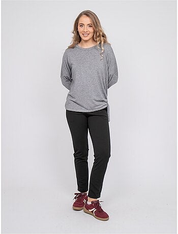 Top in maglia sottile con laccio da annodare fenella