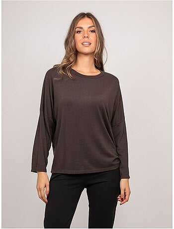 Top in maglia sottile con laccio da annodare fenella