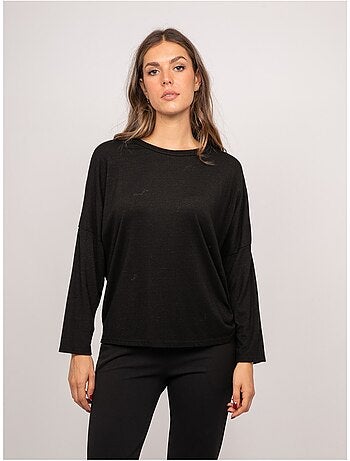 Top in maglia sottile con laccio da annodare fenella