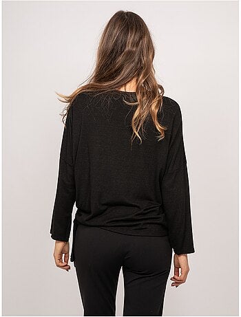Top in maglia sottile con laccio da annodare fenella