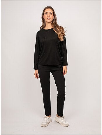 Top in maglia sottile con laccio da annodare fenella