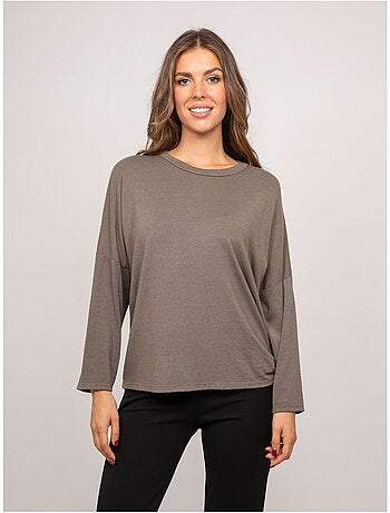 Top in maglia sottile con laccio da annodare fenella