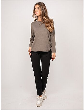 Top in maglia sottile con laccio da annodare fenella